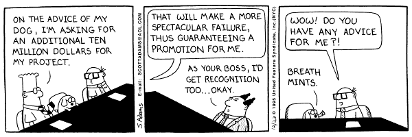 Dilbert cartoon by Scott Adams